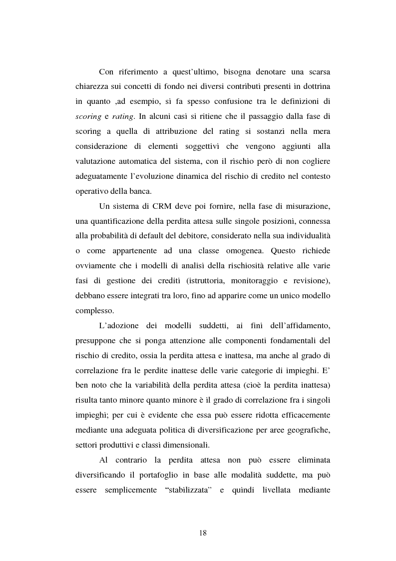 Anteprima della tesi: Valutazione delle imprese e merito creditizio alla luce del Nuovo Accordo di Basilea, Pagina 14