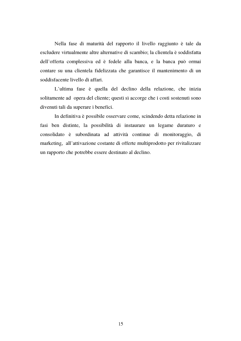 Anteprima della tesi: Implementazione e problematiche di una strategia di CRM in banca, Pagina 11