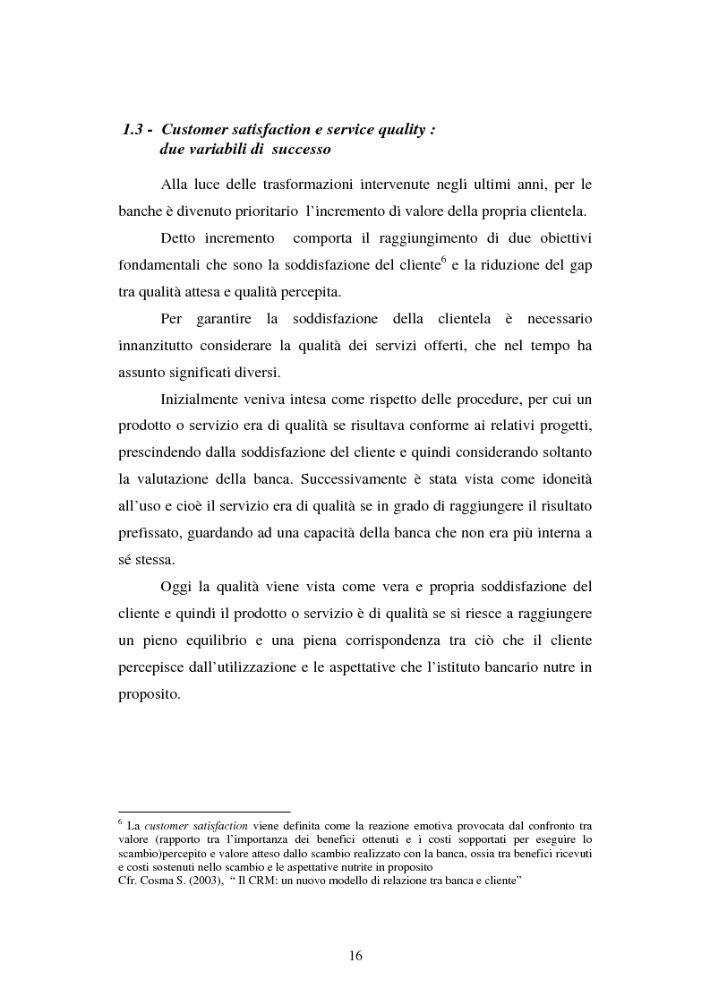 Anteprima della tesi: Implementazione e problematiche di una strategia di CRM in banca, Pagina 12