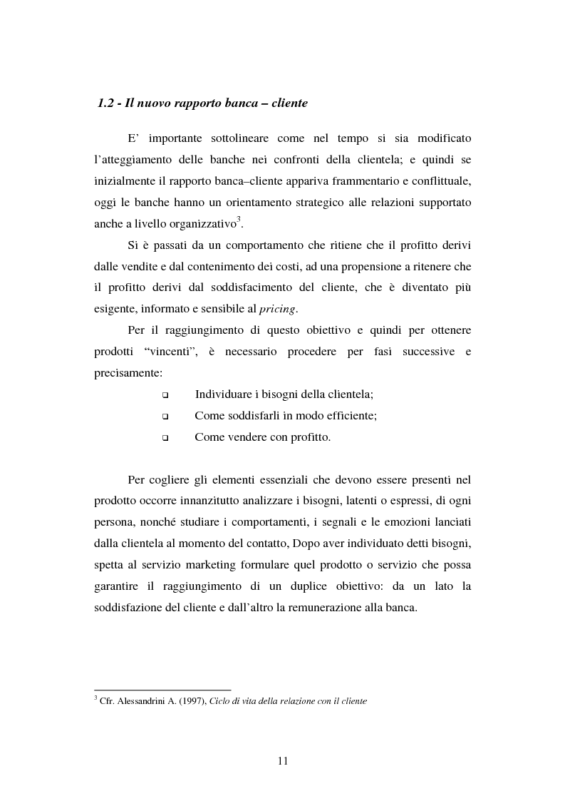 Anteprima della tesi: Implementazione e problematiche di una strategia di CRM in banca, Pagina 7