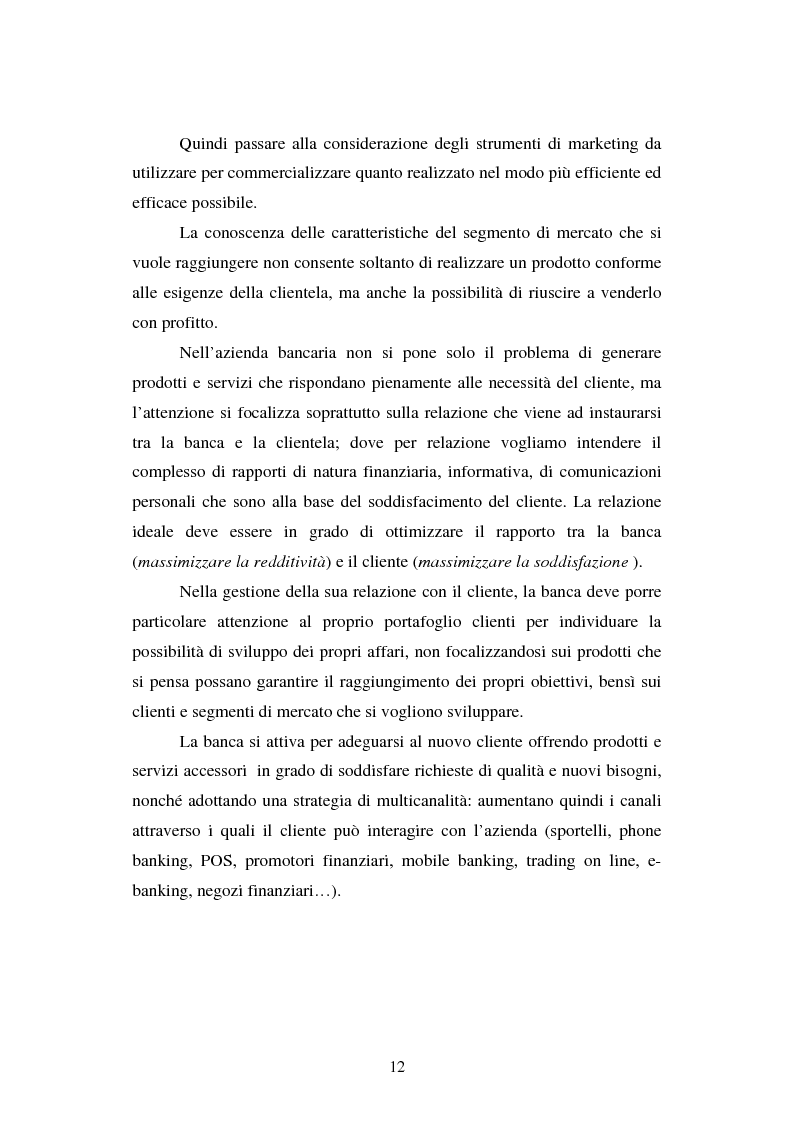 Anteprima della tesi: Implementazione e problematiche di una strategia di CRM in banca, Pagina 8