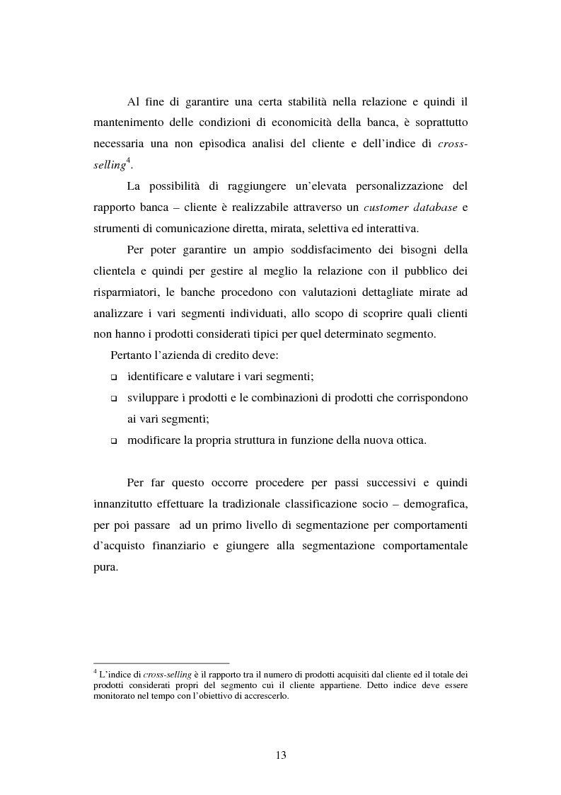 Anteprima della tesi: Implementazione e problematiche di una strategia di CRM in banca, Pagina 9