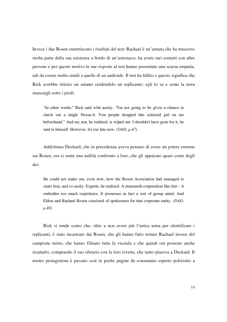Anteprima della tesi: Universi che (non) cadono a pezzi: la negazione dell'apparenza in Do Androids Dream of Electric Sheep? di Philip K. Dick e Blade Runner di Ridley Scott, Pagina 12