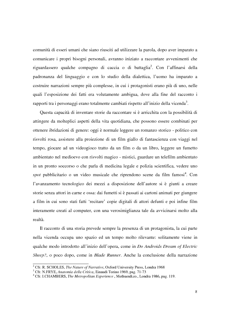 Anteprima della tesi: Universi che (non) cadono a pezzi: la negazione dell'apparenza in Do Androids Dream of Electric Sheep? di Philip K. Dick e Blade Runner di Ridley Scott, Pagina 6