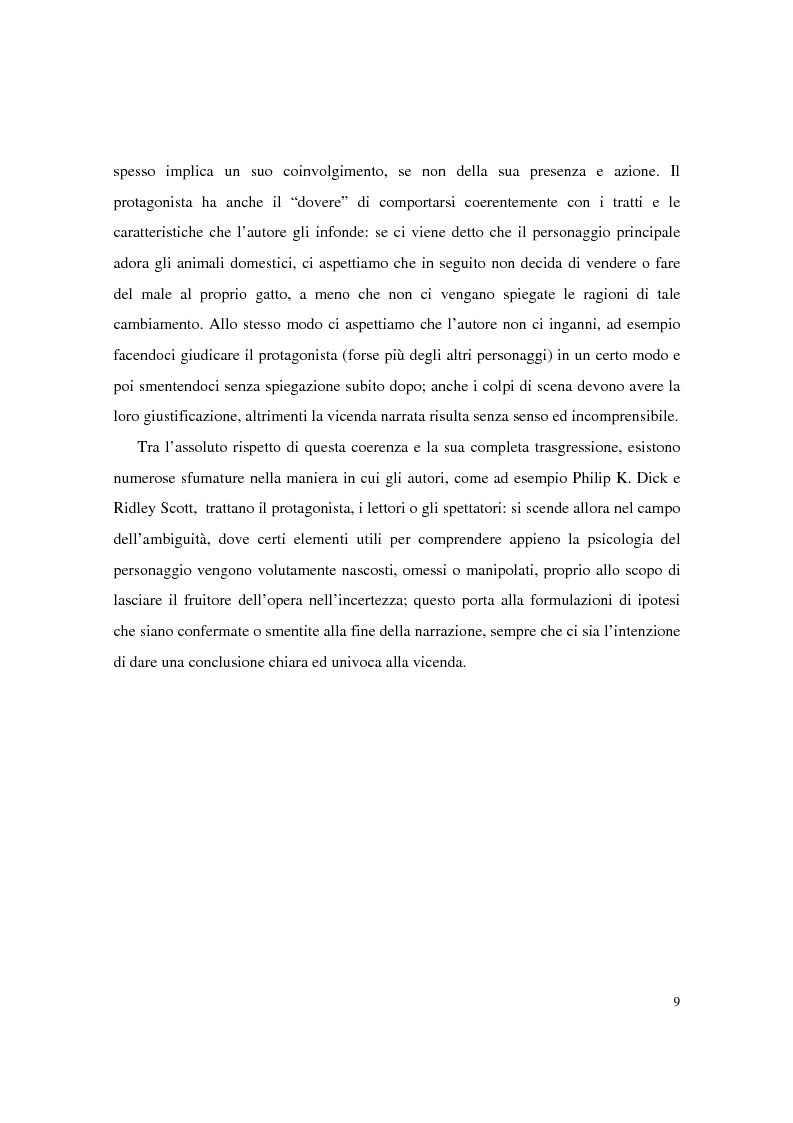 Anteprima della tesi: Universi che (non) cadono a pezzi: la negazione dell'apparenza in Do Androids Dream of Electric Sheep? di Philip K. Dick e Blade Runner di Ridley Scott, Pagina 7