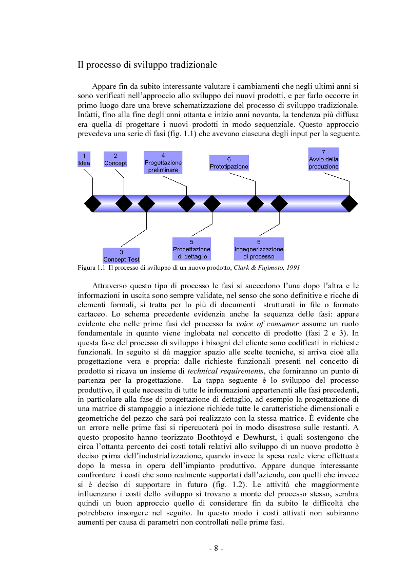 Anteprima della tesi: L'integrazione dei fornitori in progettazione e la gestione delle informazioni: un modello di analisi, Pagina 4