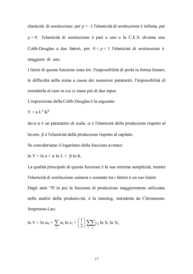 Anteprima della tesi: Metodi parametrici e non parametrici per la misura dell'efficienza nelle imprese manifatturiere, Pagina 14