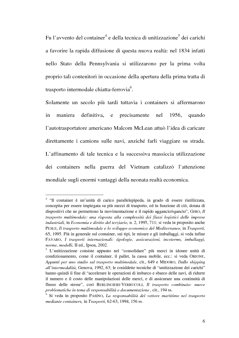 Anteprima della tesi: La disciplina del trasporto multimodale, Pagina 3