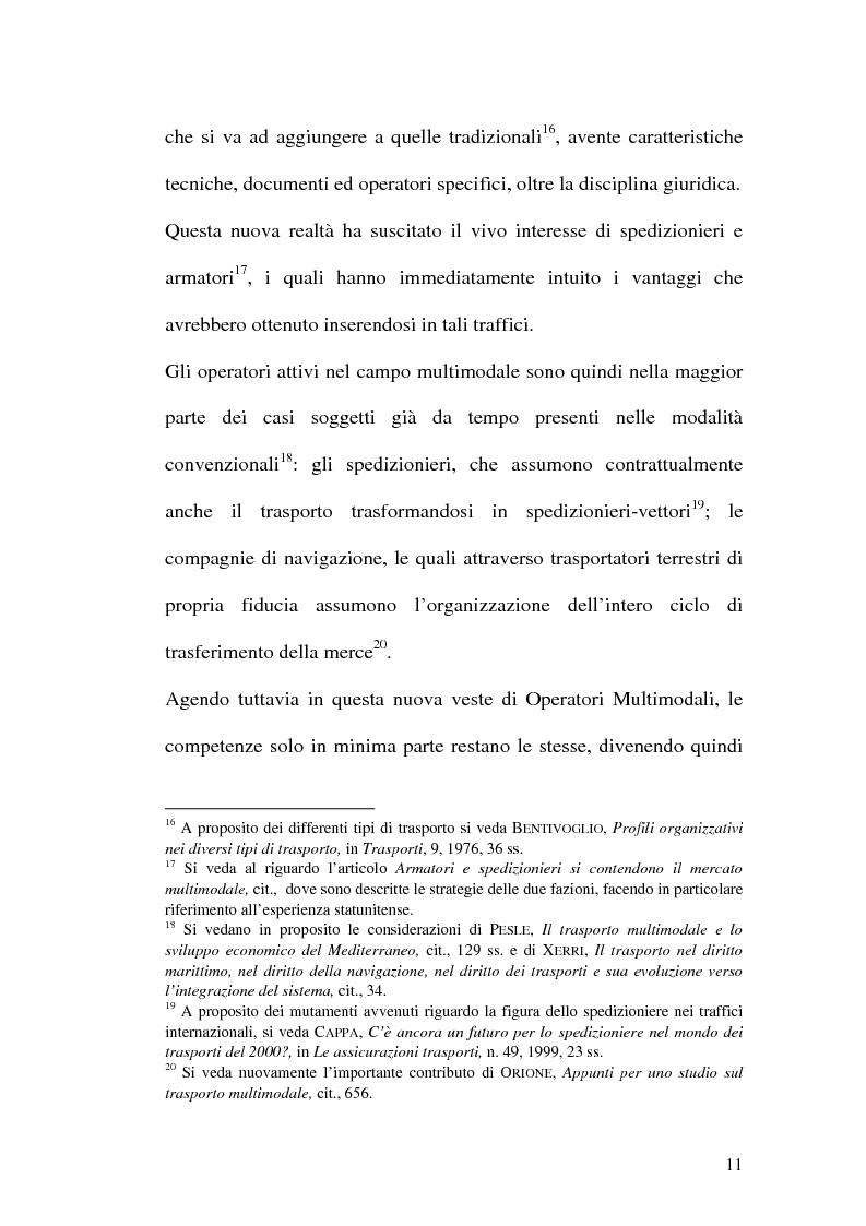 Anteprima della tesi: La disciplina del trasporto multimodale, Pagina 8