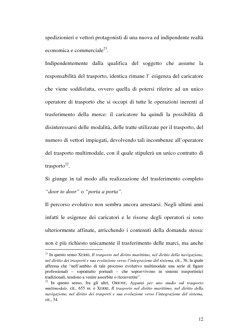 Anteprima della tesi: La disciplina del trasporto multimodale, Pagina 9
