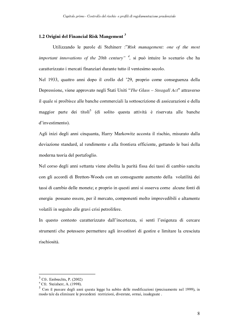 Anteprima della tesi: Extreme Value Theory: un'applicazione al Value-at-Risk (VaR), Pagina 8