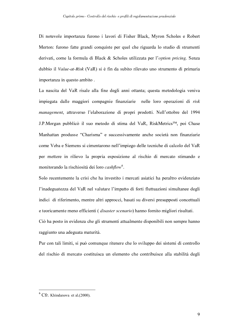 Anteprima della tesi: Extreme Value Theory: un'applicazione al Value-at-Risk (VaR), Pagina 9