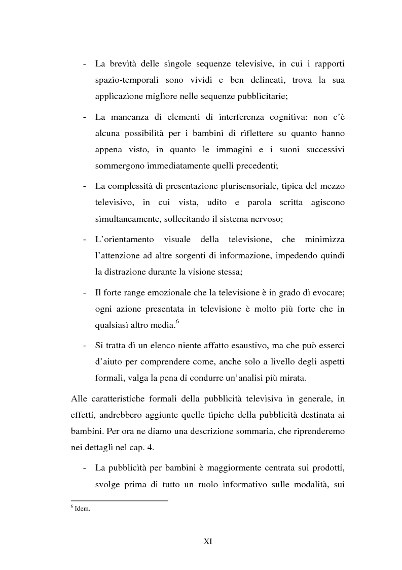 Anteprima della tesi: Il target infanzia nella pubblicità televisiva, Pagina 11