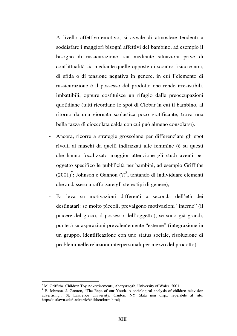 Anteprima della tesi: Il target infanzia nella pubblicità televisiva, Pagina 13