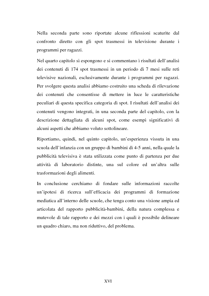 Anteprima della tesi: Il target infanzia nella pubblicità televisiva, Pagina 16