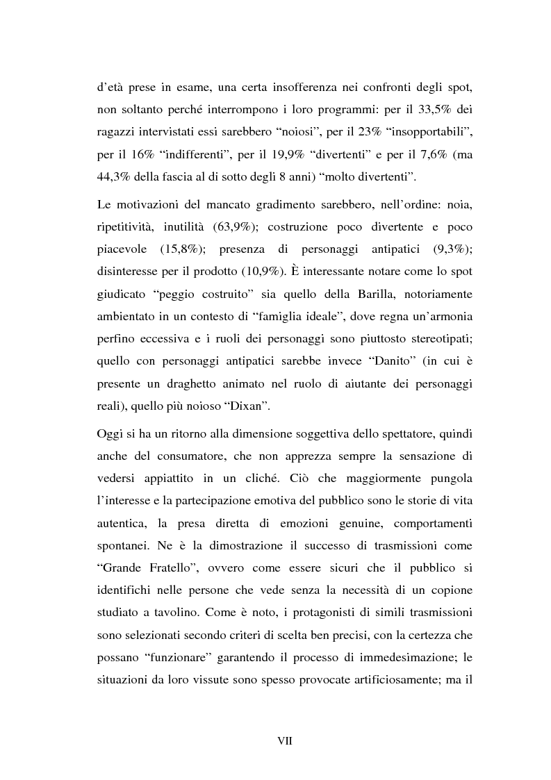 Anteprima della tesi: Il target infanzia nella pubblicità televisiva, Pagina 7