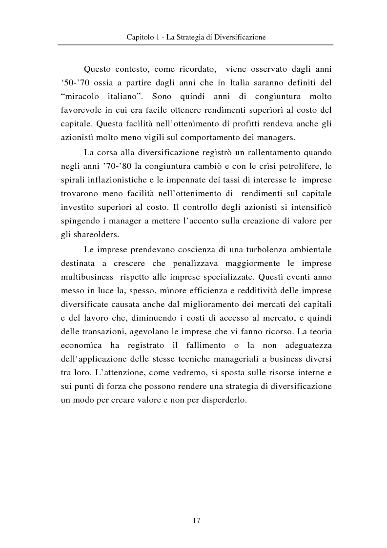 Anteprima della tesi: Le modalità di diversificazione di prodotto nel sistema moda di fascia alta. Un'analisi empirica: il caso italiano Bulgari ed il caso americano Joseph Abboud., Pagina 7