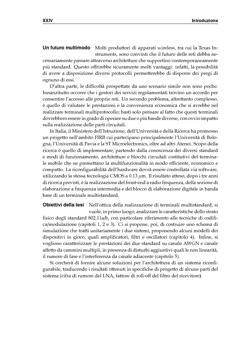 Anteprima della tesi: Simulazione dei protocolli wireless LAN IEEE 802.11a e 802.11b, Pagina 3