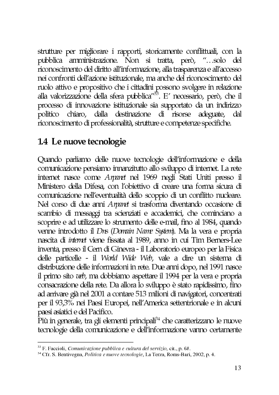 Anteprima della tesi: Il marketing e la comunicazione nella pubblica amministrazione che cambia. Il caso dei Servizi per l'Impiego, Pagina 13