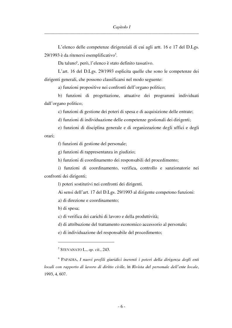 Anteprima della tesi: La dirigenza nell'ente locale: evoluzione legislativa, funzioni e responsabilità, Pagina 6