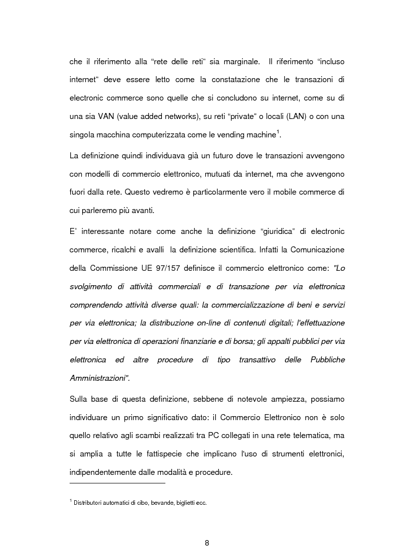 Anteprima della tesi: Sistemi di pagamento in mobilità: "e-commerce e m-commerce", Pagina 5