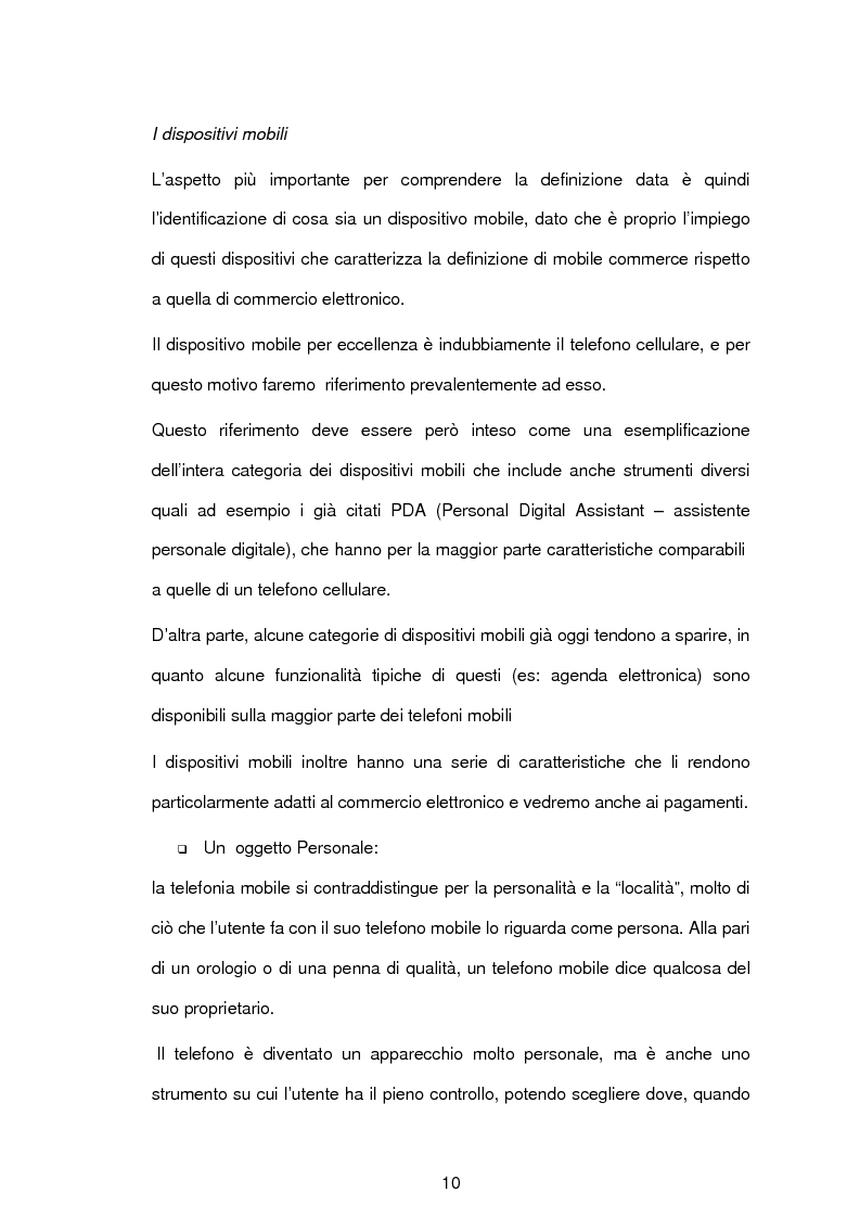 Anteprima della tesi: Sistemi di pagamento in mobilità: "e-commerce e m-commerce", Pagina 7