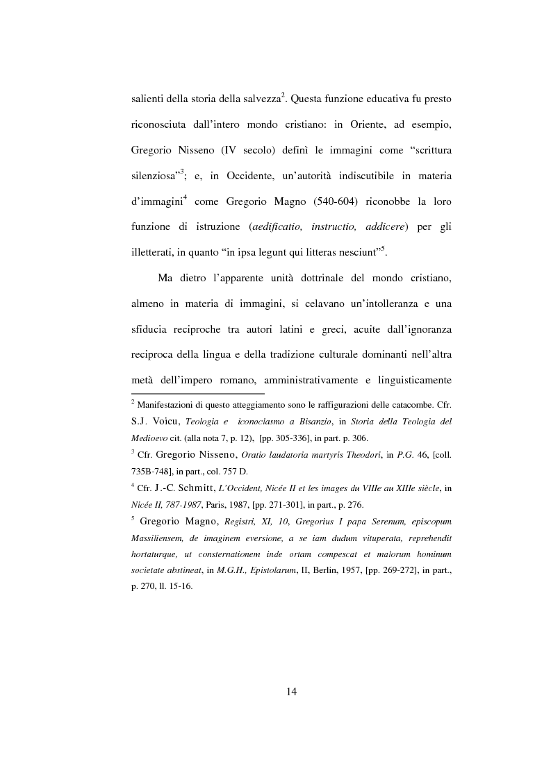 Anteprima della tesi: I Libri Carolini (Opus Caroli regis contra synodum) e la Storia della Filosofia, Pagina 11