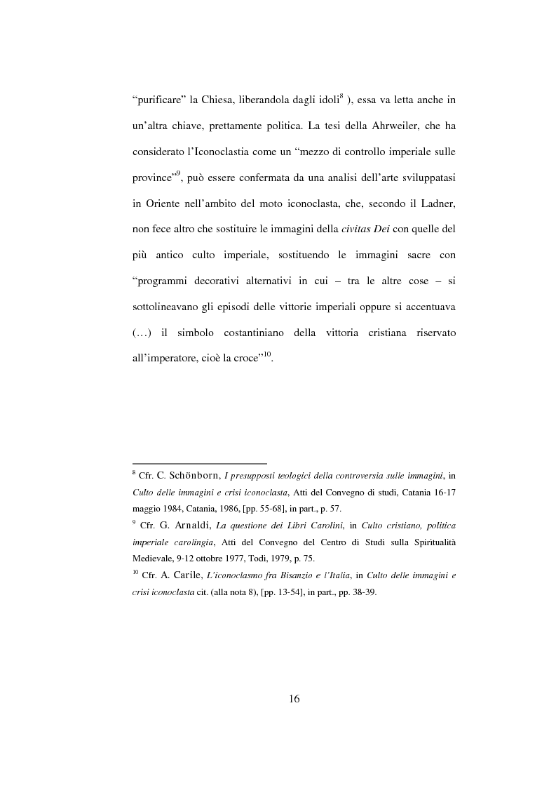 Anteprima della tesi: I Libri Carolini (Opus Caroli regis contra synodum) e la Storia della Filosofia, Pagina 13