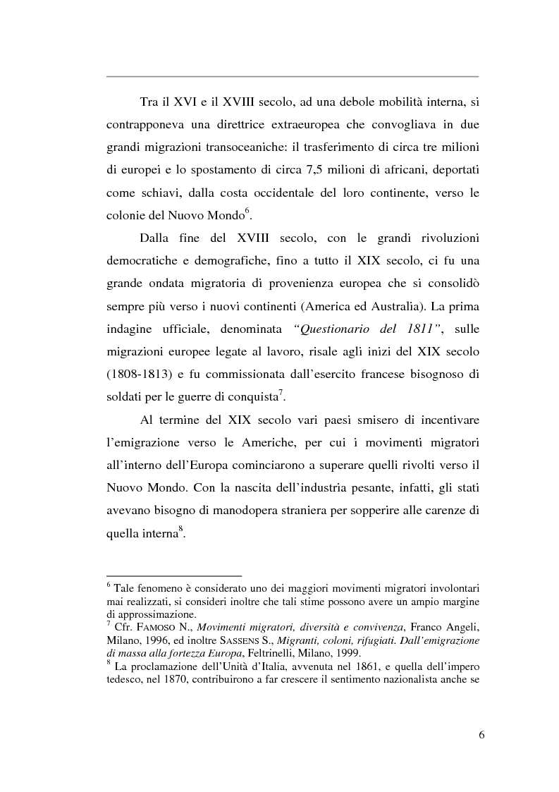 Anteprima della tesi: Livelli di integrazione della popolazione straniera in Italia, Pagina 6