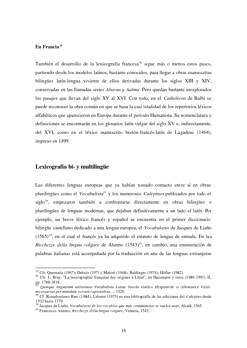 Anteprima della tesi: La Nomenclatura Italiana, francesa y española de Guillaime Alexandre de Noviliers Clavel. Estudio, Pagina 10