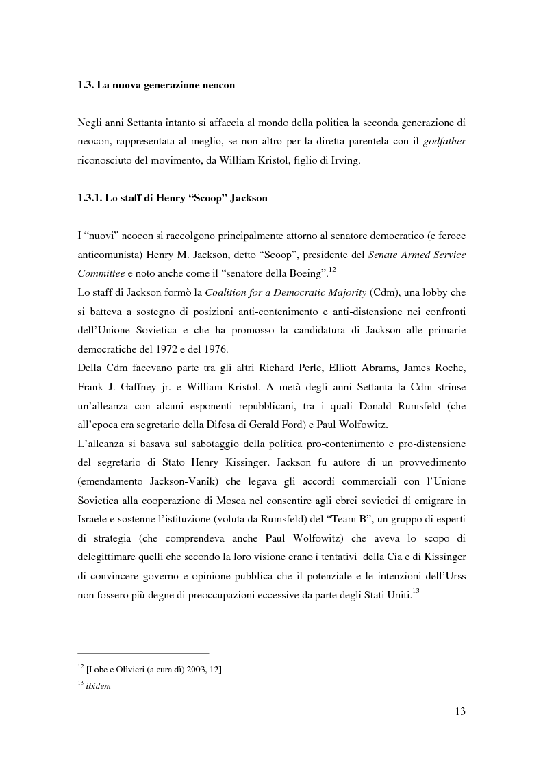 Anteprima della tesi: I neoconservatori americani: analisi del movimento culturale e delle prospettive politiche, Pagina 13