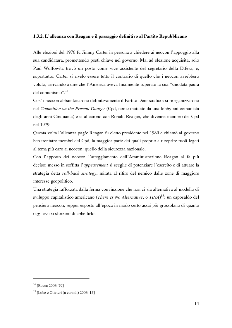 Anteprima della tesi: I neoconservatori americani: analisi del movimento culturale e delle prospettive politiche, Pagina 14