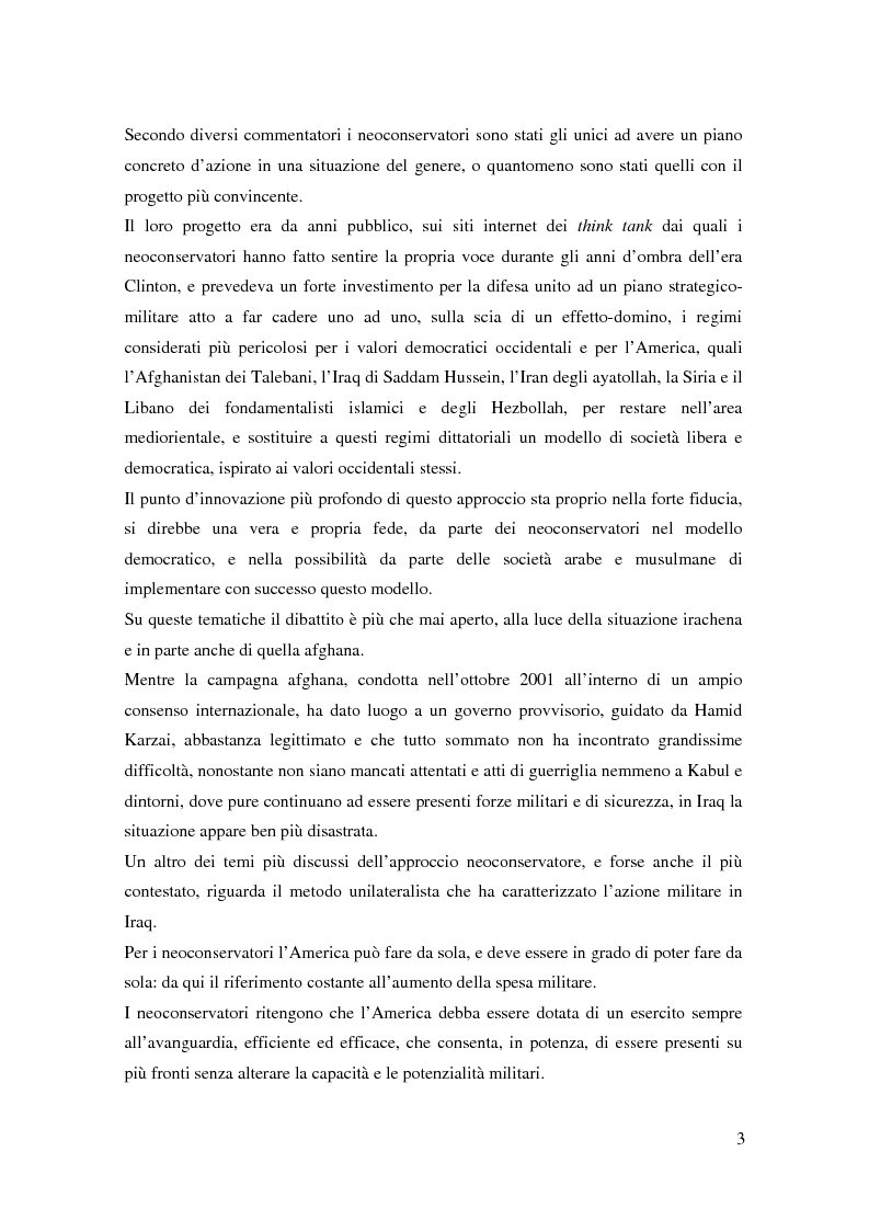 Anteprima della tesi: I neoconservatori americani: analisi del movimento culturale e delle prospettive politiche, Pagina 3