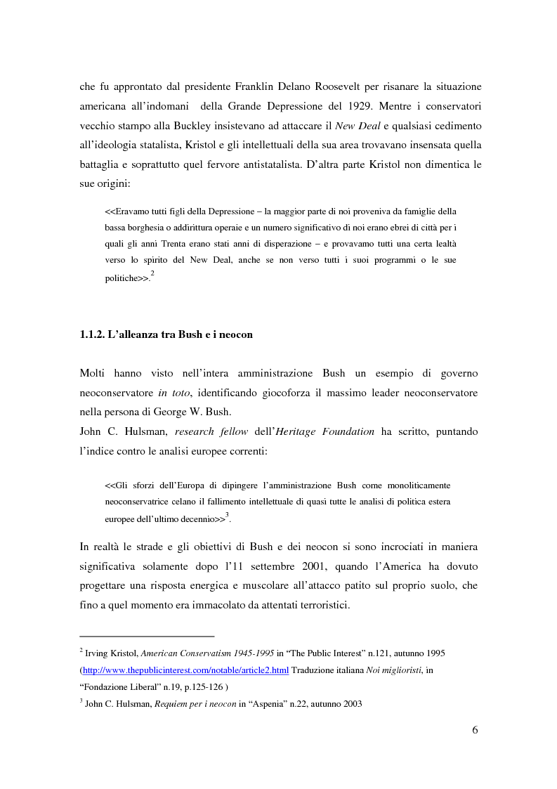 Anteprima della tesi: I neoconservatori americani: analisi del movimento culturale e delle prospettive politiche, Pagina 6