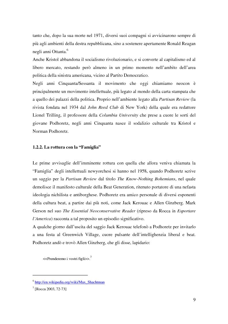Anteprima della tesi: I neoconservatori americani: analisi del movimento culturale e delle prospettive politiche, Pagina 9