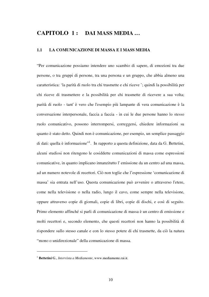 Anteprima della tesi: UMTS: la convergenza multimediale... il futuro attraverso il passato, Pagina 7