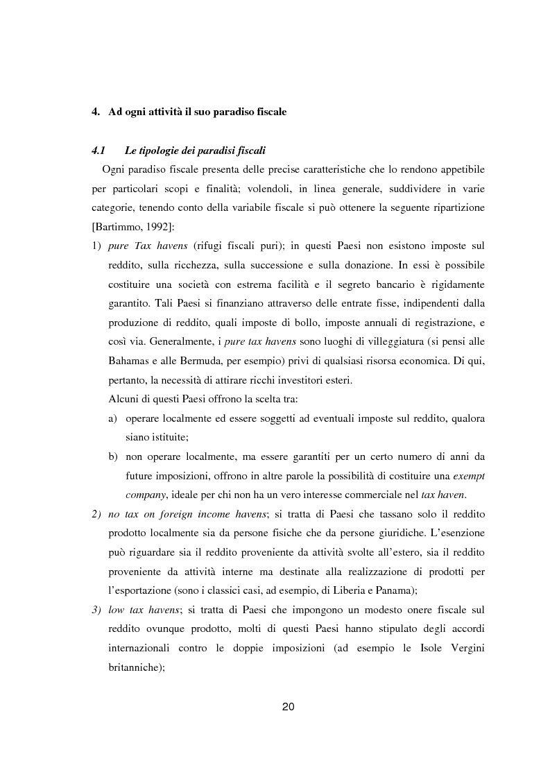 Estratto dalla tesi: Paradisi fiscali e centri finanziari offshore: uso e abuso nei casi Parmalat ed Enron