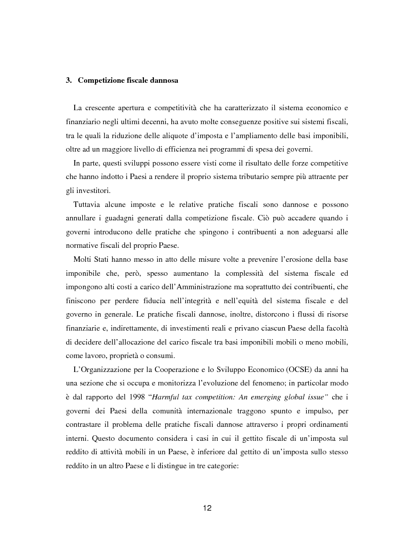Anteprima della tesi: Paradisi fiscali e centri finanziari offshore: uso e abuso nei casi Parmalat ed Enron, Pagina 12