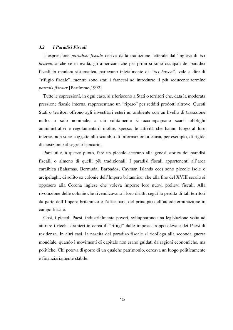 Anteprima della tesi: Paradisi fiscali e centri finanziari offshore: uso e abuso nei casi Parmalat ed Enron, Pagina 15