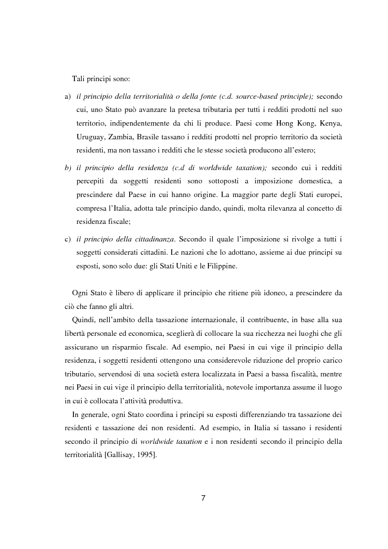 Anteprima della tesi: Paradisi fiscali e centri finanziari offshore: uso e abuso nei casi Parmalat ed Enron, Pagina 7