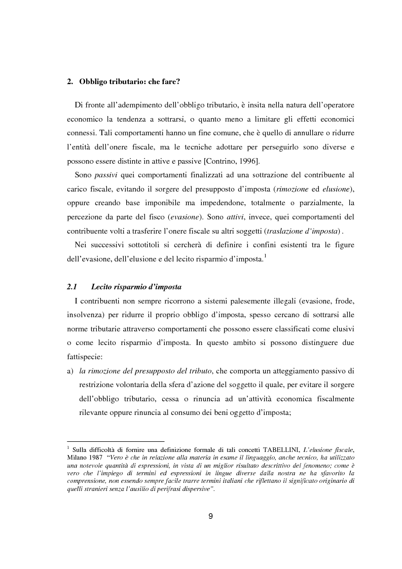 Anteprima della tesi: Paradisi fiscali e centri finanziari offshore: uso e abuso nei casi Parmalat ed Enron, Pagina 9