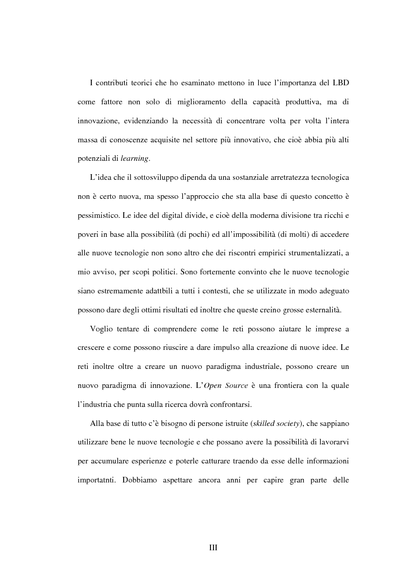 Anteprima della tesi: Information Technology, learning by doing e crescita, Pagina 3