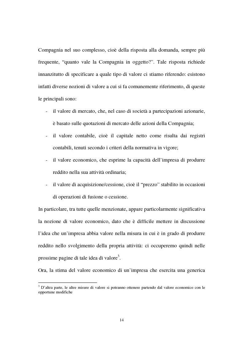 Anteprima della tesi: L’Embedded Value come strumento nelle scelte strategiche di una compagnia vita, Pagina 14
