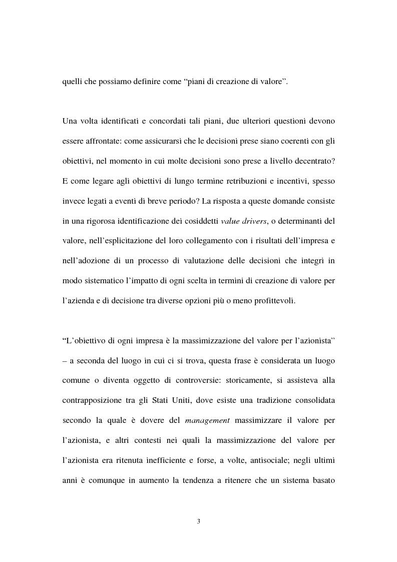 Anteprima della tesi: L’Embedded Value come strumento nelle scelte strategiche di una compagnia vita, Pagina 3