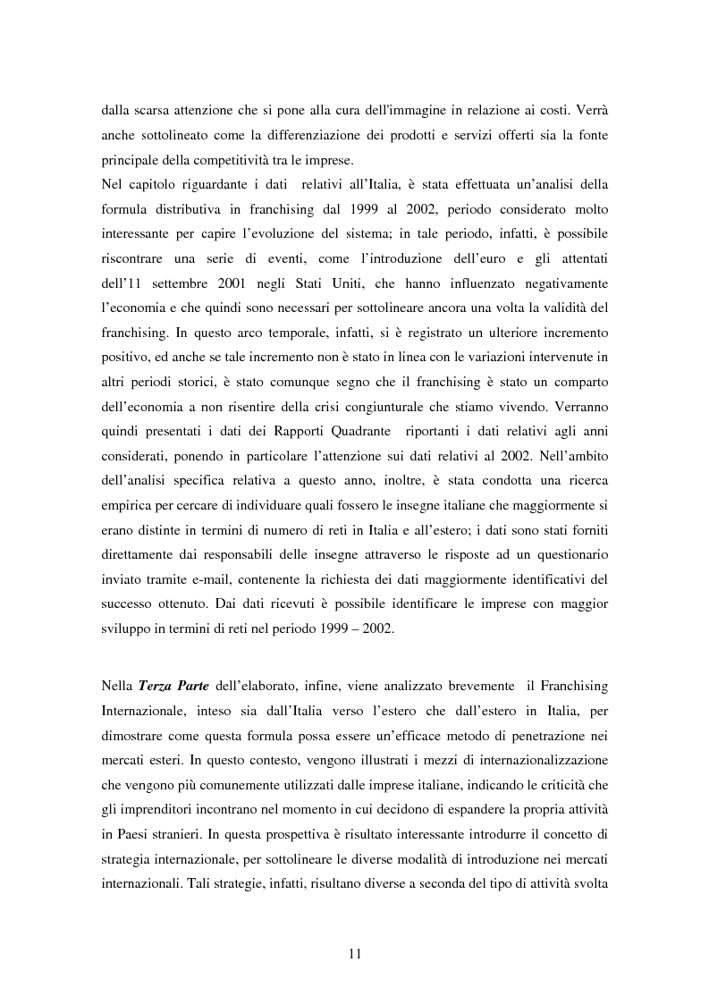 Anteprima della tesi: La formula del franchising nell'evoluzione del settore commerciale, Pagina 5