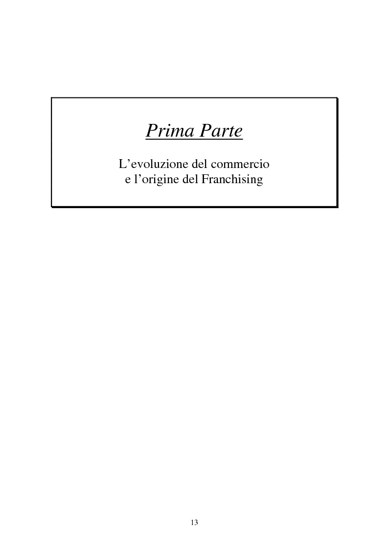 Anteprima della tesi: La formula del franchising nell'evoluzione del settore commerciale, Pagina 7
