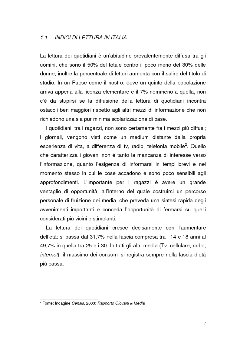 Anteprima della tesi: Gli allegati come strumento di promozione dei quotidiani, Pagina 5