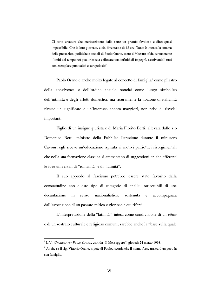 Anteprima della tesi: Il fascista Paolo Orano, giornalista e primo storico del giornalismo (1919-1945), Pagina 5