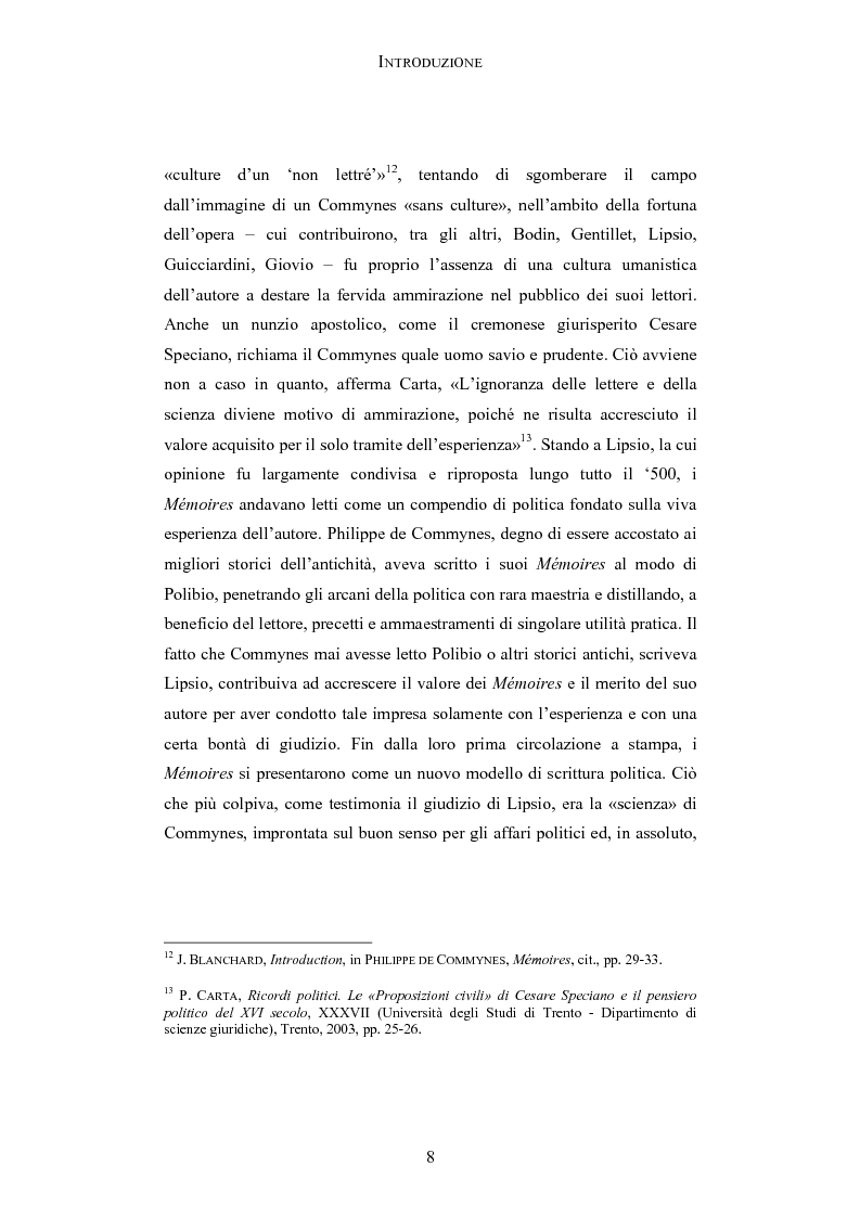 Anteprima della tesi: Storia e testimonianza: i Mémoires di Philippe de Commynes (1447-1511), Pagina 4