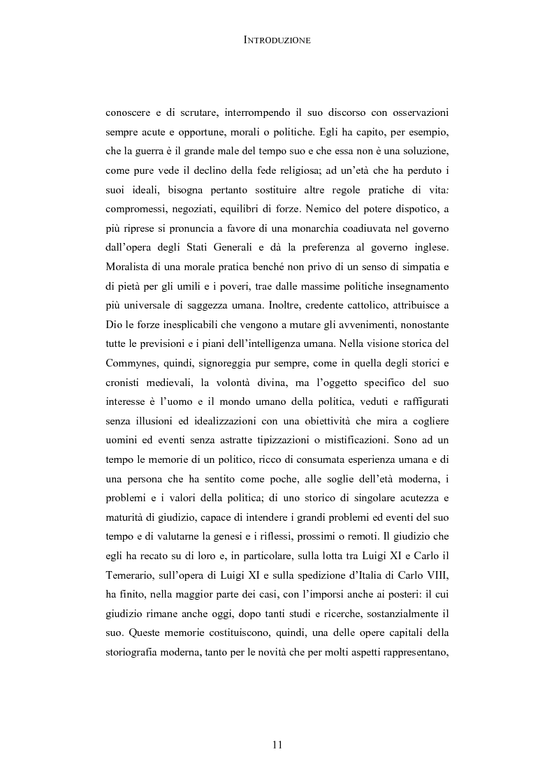 Anteprima della tesi: Storia e testimonianza: i Mémoires di Philippe de Commynes (1447-1511), Pagina 7